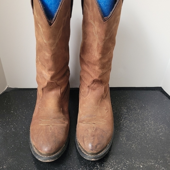 Shyanne Brown Suede Shy Slouch Boots - Picture 4 of 10